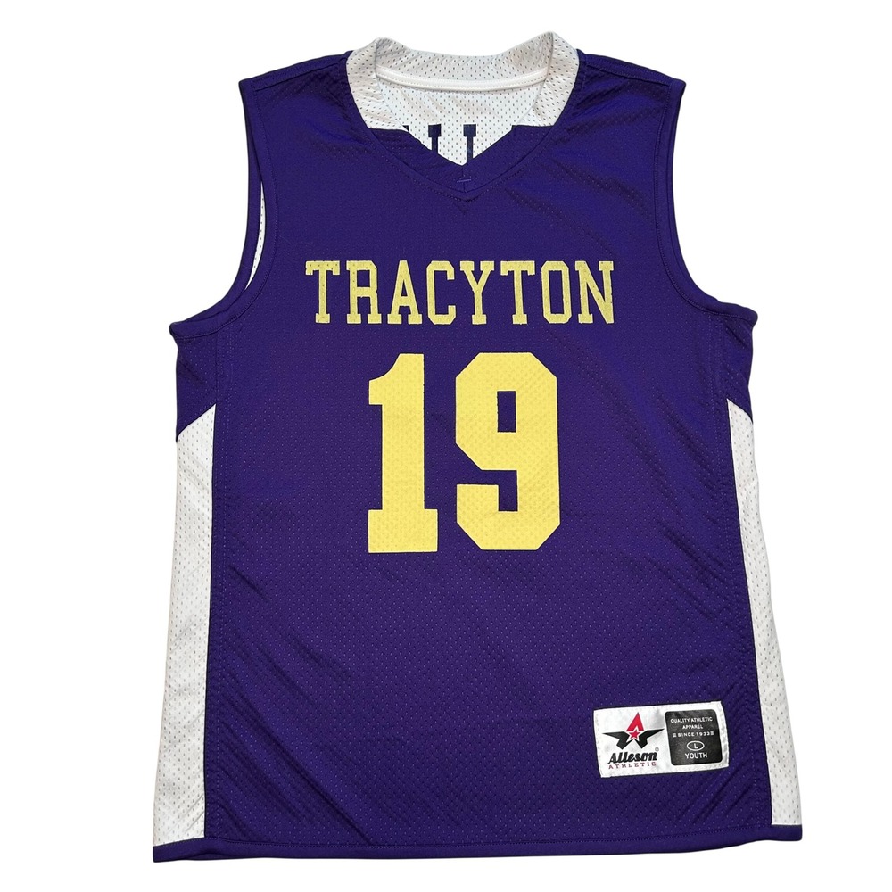 Tracyton "Wallace 19"‎ Purple Youth Basketball Jersey Athletic